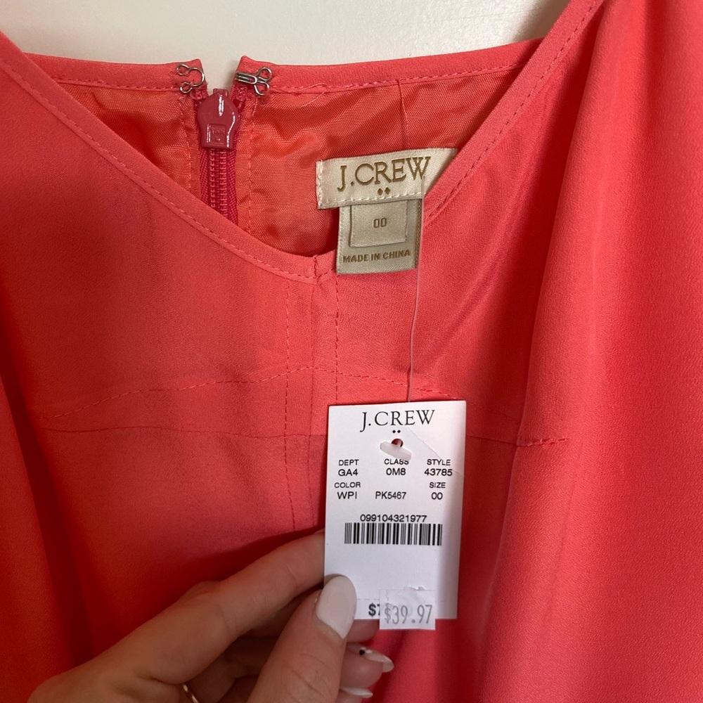 Bright pink satin dress